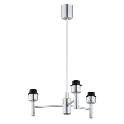 Brilagi - Hanglamp MONTE met staaf 3xE27/60W/230V beige/glanzend chroom