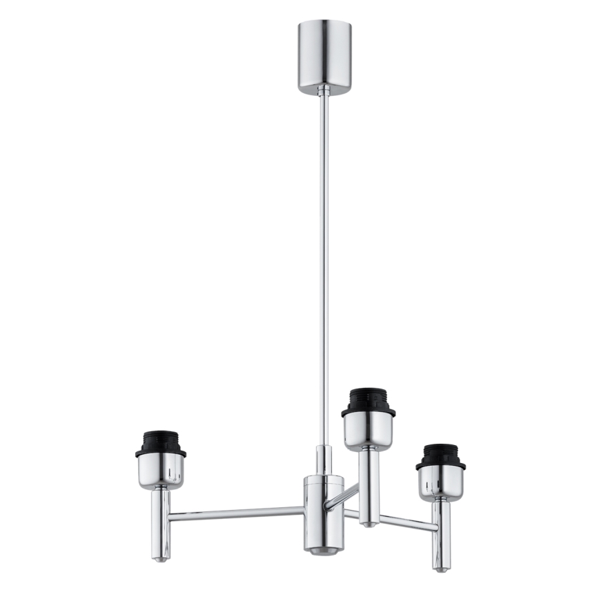 Brilagi - Hanglamp MONTE met staaf 3xE27/60W/230V beige/glanzend chroom
