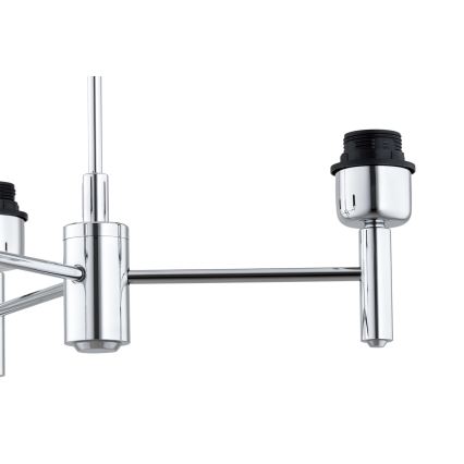 Brilagi - Hanglamp MONTE met staaf 3xE27/60W/230V beige/glanzend chroom