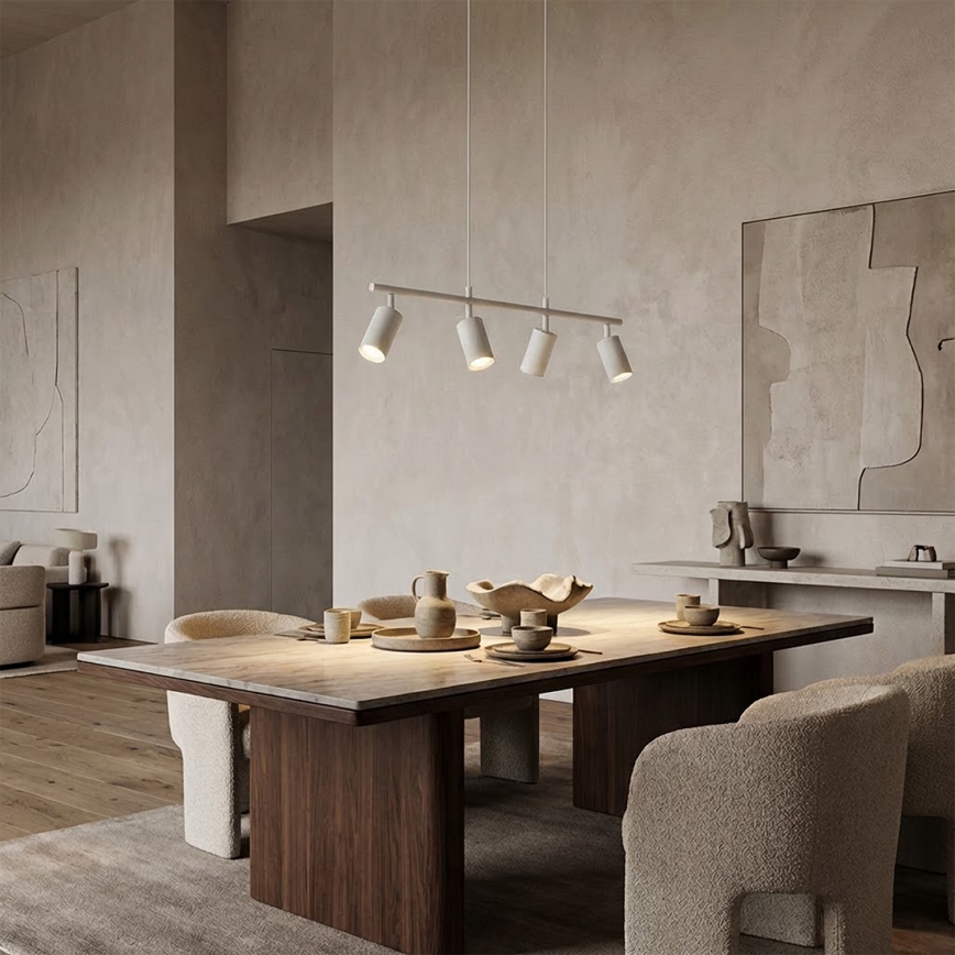 Brilagi - Hanglamp SELE aan kabel 4xGU10/30W/230V, wit