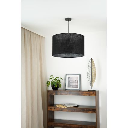Brilagi - Hanglamp aan kabel TUBES ROLLER 1xE27/15W/230V Ø 50 cm zwart