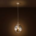 Brilagi - Hanglamp VULCANO met ophangkabel 1xE27/15W/230V Ø 25 cm beige/rookbeige