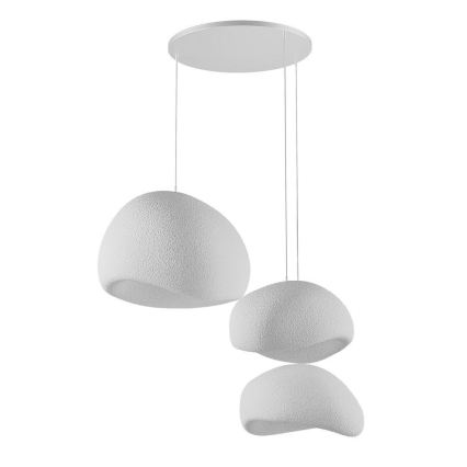 Brilagi - Hanglamp WABI SABI met kabel 3xE27/40W/230V Ø 76 cm wit