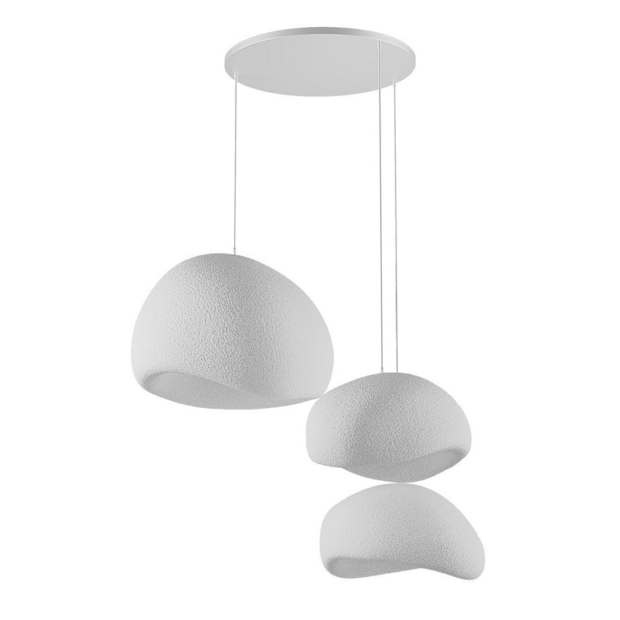Brilagi - Hanglamp WABI SABI met kabel 3xE27/40W/230V Ø 76 cm wit