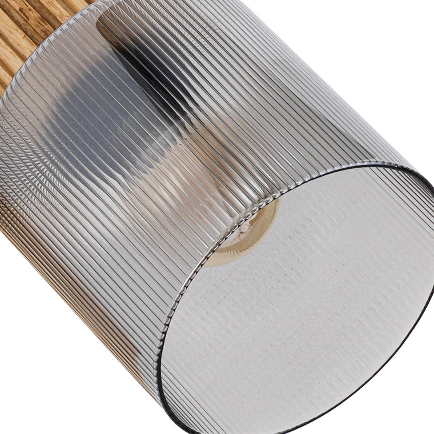 Brilagi - HYGGE spotlamp 3xE14/15W/230V zwart/rookglas