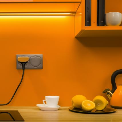 Brilagi - Inbouw dubbele wandcontactdoos voor keuken INBOX IP55, zilver, rechthoekig