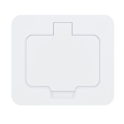 Brilagi - Inbouw vloercontactdoos voor buiten IP55 wit rechthoekig