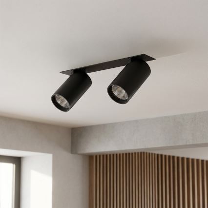 Brilagi - inbouwarmatuur SELE 2xGU10/30W/230V zwart