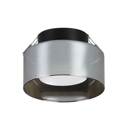 Brilagi - Inbouwspot AURA LUX 1xGX53/30W/230V Ø 13 cm zwart/gerookt glas