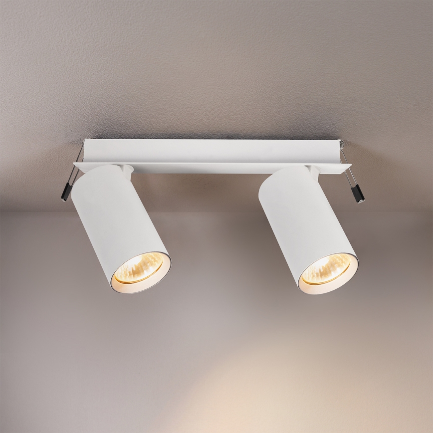 Brilagi - Inbouwspot SELE 2xGU10/30W/230V wit
