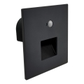 Brilagi - JACK LED trapverlichting met bewegings- en schemersensor LED/3W/230V 3000/4000/6500K IP65 zwart