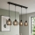 Brilagi - Kabelhanglamp DIOR 4xE27/60W/230V zwart/rookgrijs