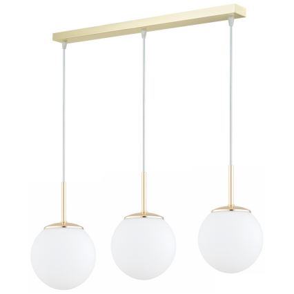 Brilagi - Kabelhanglamp MILO 3xE27/60W/230V goudkleurig