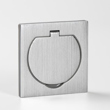 Brilagi - Keuken inbouwstopcontact INBOX IP55 mat chroom vierkant