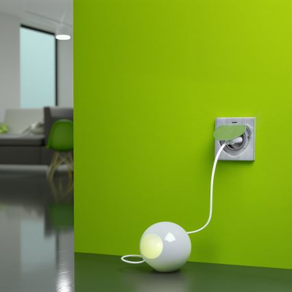 Brilagi - Keuken inbouwstopcontact INBOX IP55 mat chroom vierkant