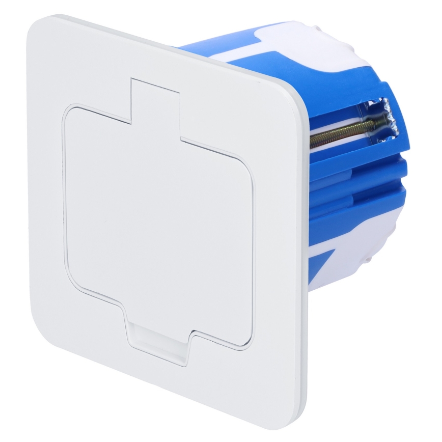 Brilagi - Keuken inbouwstopcontact INBOX IP55, wit, rechthoekig
