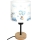 Brilagi - Kinder-tafellamp BOBO WOOD 1xE27/25W/230V eik/zwart/wit/blauw/met beertjes