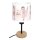 Brilagi - Kinder tafellamp BOBO WOOD 1xE27/25W/230V eik/zwart/wit/roze/balletschoentjes