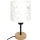 Brilagi - Kinder tafellamp BOBO WOOD 1xE27/25W/230V eiken/zwart/wit/konijntjes