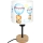 Brilagi - Kinderbureaulamp BOBO WOOD 1xE27/25W/230V eiken/zwart/wit/dieren