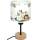 Brilagi - Kinderbureaulamp BOBO WOOD 1xE27/25W/230V eiken/zwart/wit/groen/jungle