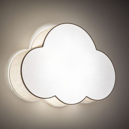 Brilagi - Kinderplafondlamp NIMBUS LINEN 4xE27/15W/230V 46x63 cm beige
