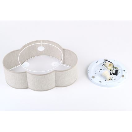 Brilagi - Kinderplafondlamp NIMBUS MINI 2xE27/15W/230V 31x43 beige