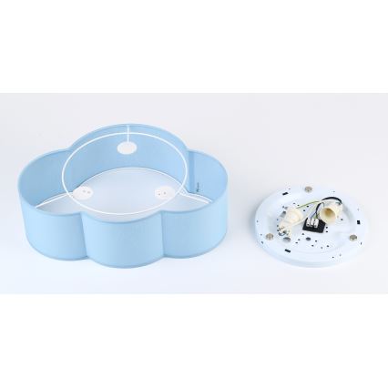 Brilagi - Kinderplafondlamp NIMBUS MINI 2xE27/15W/230V 31x43 cm blauw