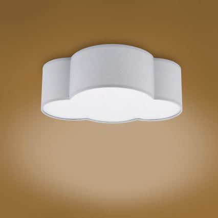 Brilagi - Kinderplafondlamp NIMBUS MINI 2xE27/15W/230V 31x43 cm grijs