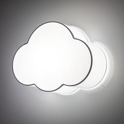 Brilagi - Kinderplafondlamp NIMBUS MINI 2xE27/15W/230V 31x43 cm grijs