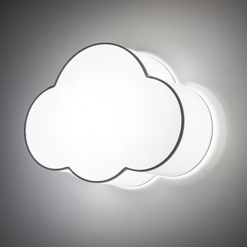 Brilagi - Kinderplafondlamp NIMBUS MINI 2xE27/15W/230V 31x43 cm grijs