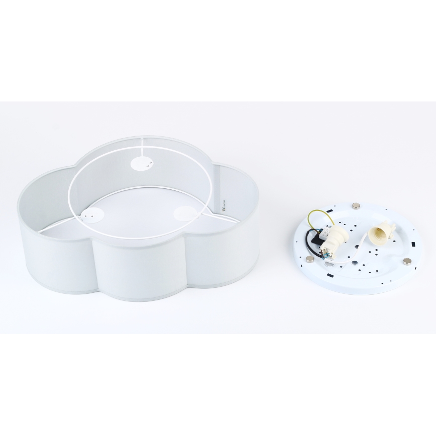 Brilagi - Kinderplafondlamp NIMBUS MINI 2xE27/15W/230V 31x43 cm grijs