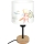 Brilagi - Kindertafellamp BOBO WOOD 1xE27/25W/230V eiken/zwart/wit/dierenmotief