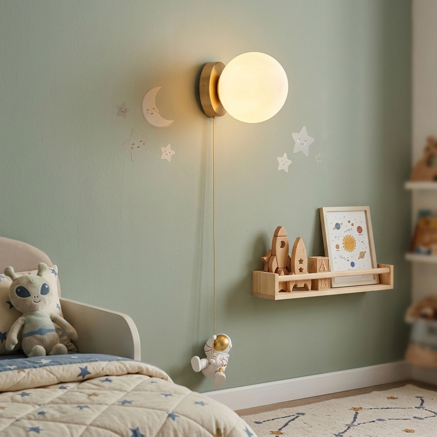 Brilagi - Kinderwandlamp ASTRO 1xE14/15W/230V wit