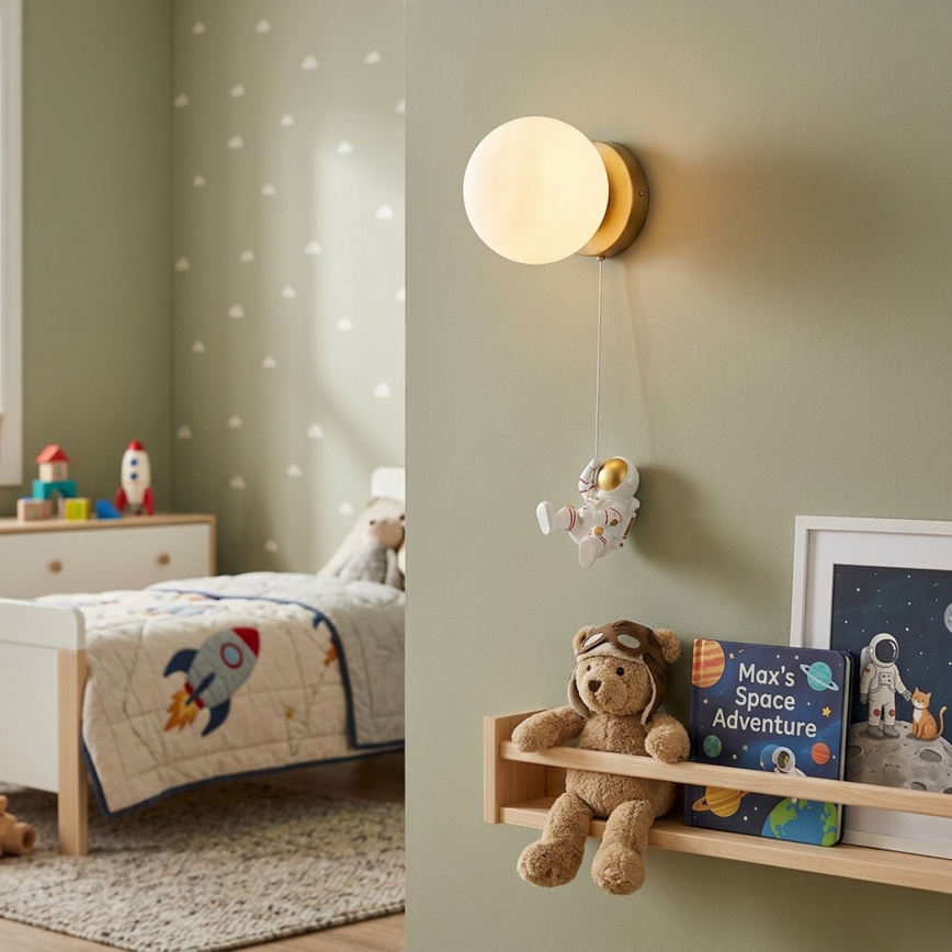 Brilagi - Kinderwandlamp ASTRO 1xE14/15W/230V wit