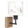 Brilagi - Kinderwandlamp BOBO WOOD 1xE27/25W/230V eik/zwart/crème/konijntjes