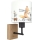 Brilagi - Kinderwandlamp BOBO WOOD 1xE27/25W/230V eik/zwart/wit/dierenmotief
