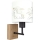Brilagi - Kinderwandlamp BOBO WOOD 1xE27/25W/230V eik/zwart/wit/eenhoorns