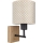 Brilagi - Kinderwandlamp BOBO WOOD 1xE27/25W/230V eiken/zwart/beige/stippen