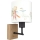 Brilagi - Kinderwandlamp BOBO WOOD 1xE27/25W/230V eiken/zwart/wit/dierenmotief