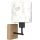 Brilagi - Kinderwandlamp BOBO WOOD 1xE27/25W/230V eiken/zwart/wit/konijntjes