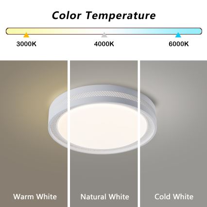 Brilagi - LED-dimbare plafondlamp KREON LED/54W/230V 3000-6000K zwart Ø 38 cm + afstandsbediening