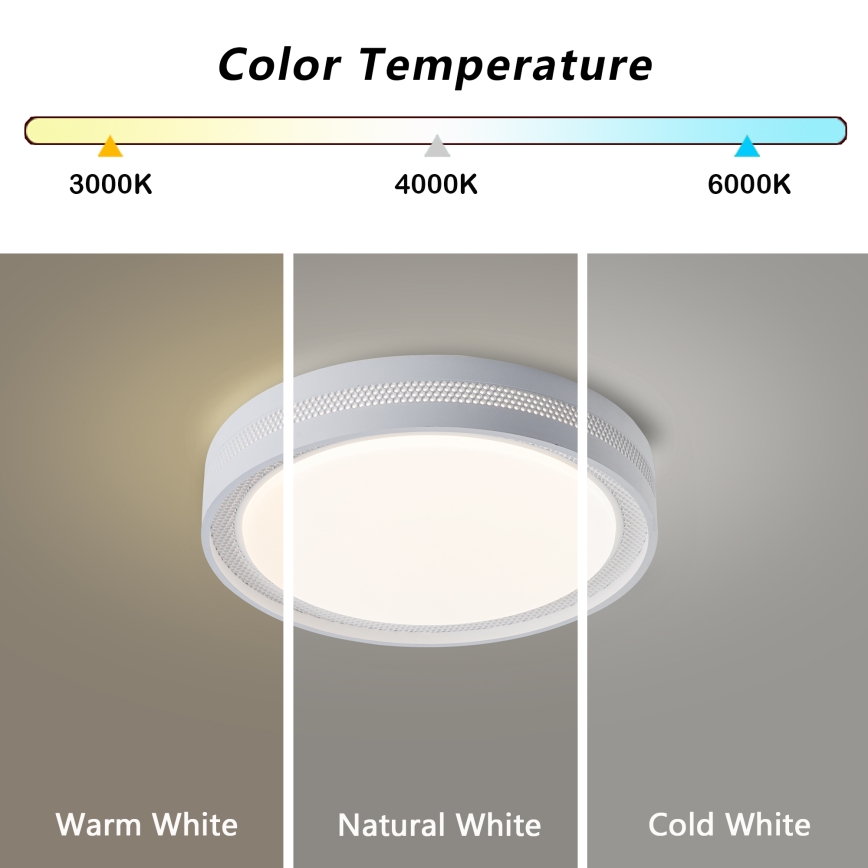 Brilagi - LED-dimbare plafondlamp KREON LED/54W/230V 3000-6000K zwart Ø 38 cm + afstandsbediening