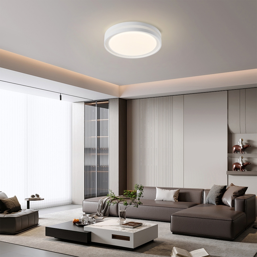 Brilagi - LED-dimbare plafondlamp KREON LED/54W/230V 3000-6000K zwart Ø 38 cm + afstandsbediening