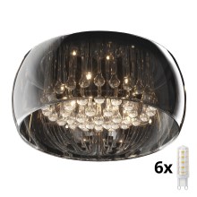 Brilagi  - Kristallen plafondlamp JEWEL 6xG9/42W/230V