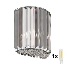 Brilagi - Kristallen wandlamp GLAMOUR 1xG9/42W/230V