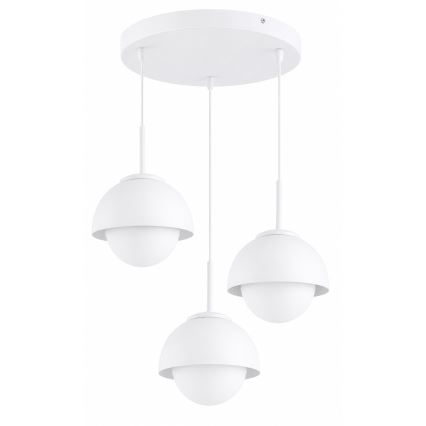 BRILAGI - Kroonluchter aan kabel COSMO 3xE27/60W/230V wit/goud