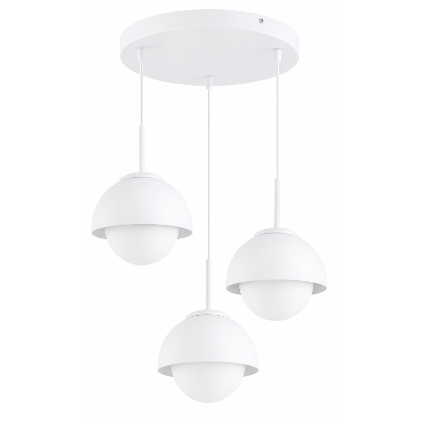 BRILAGI - Kroonluchter aan kabel COSMO 3xE27/60W/230V wit/goud
