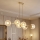 Brilagi - Kroonluchter aan kabel STELLA 6xE27/60W/230V beige/goud
