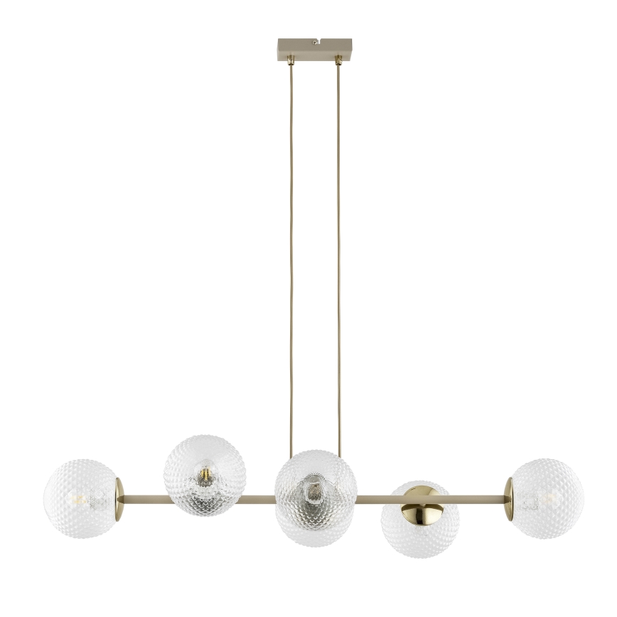 Brilagi - Kroonluchter aan kabel STELLA 6xE27/60W/230V beige/goud